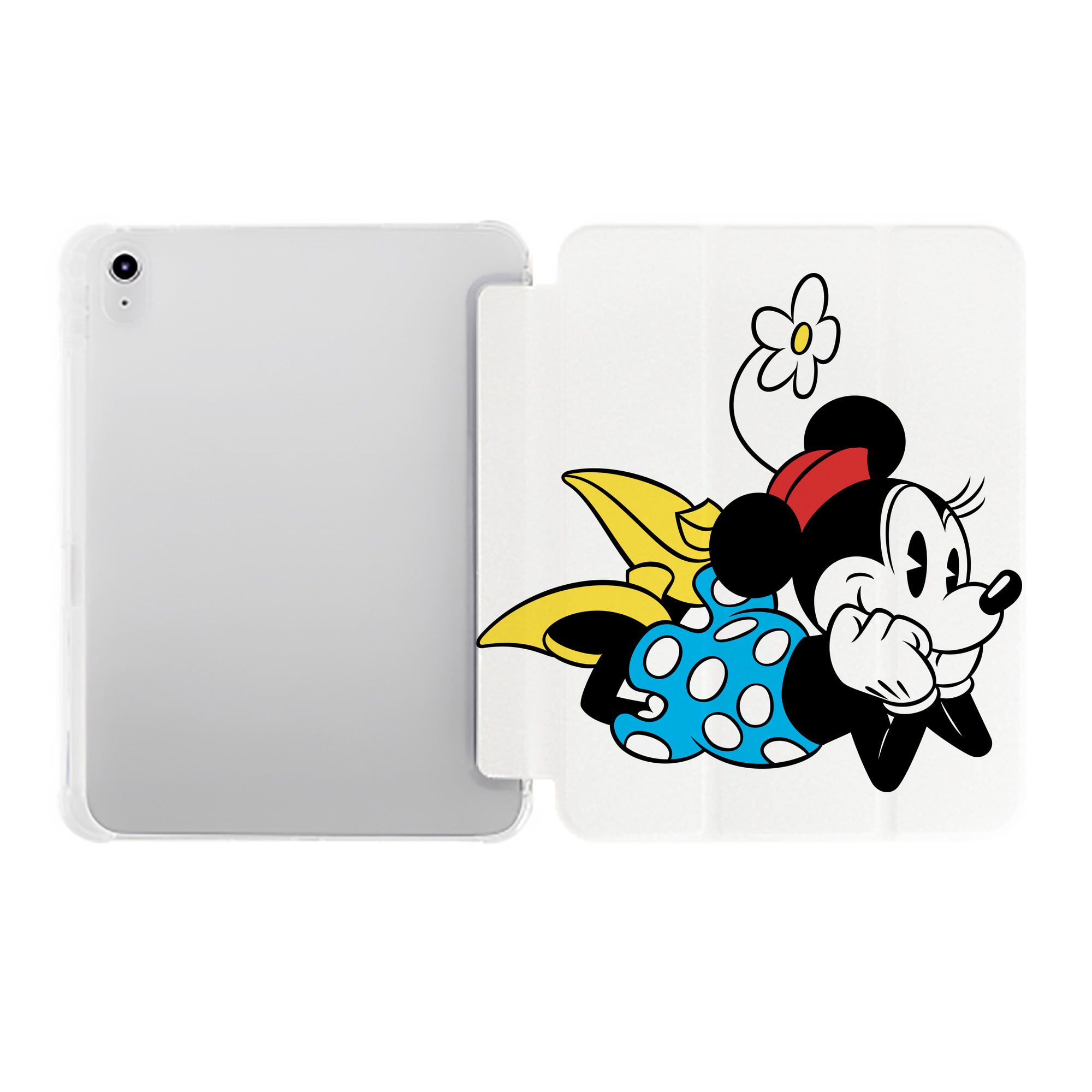 （画像用） ミッキーマウス Mickey Mouse IPad ケース ペン収納付き 三つ折りスタンド PUレザー×シリコン 対応機種9.5/10.5/10.9インチ